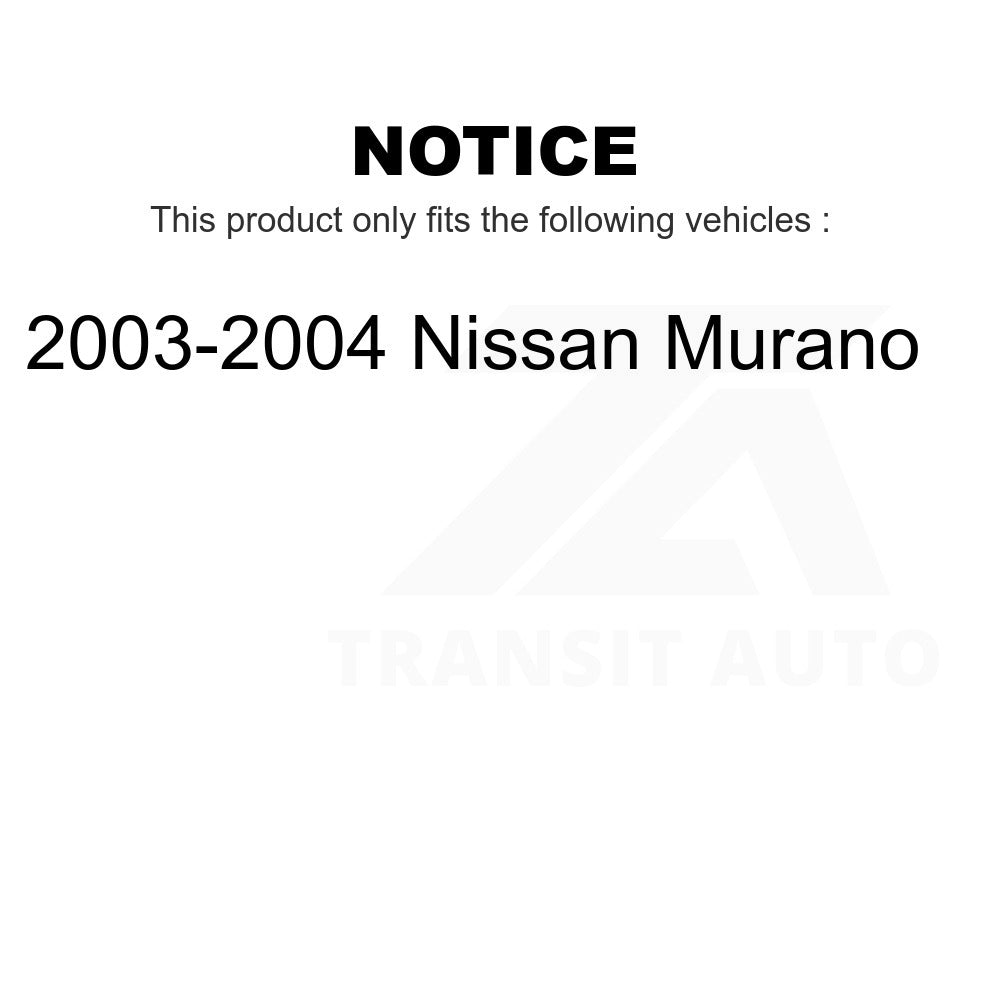 Front Steering Tie Rod End & Boot Kit For 2003-2004 Nissan Murano