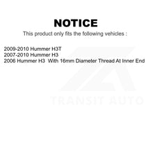 Charger l&#39;image dans la galerie, Front Steering Tie Rod End &amp; Boot Kit For Hummer H3 H3T