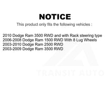 Charger l&#39;image dans la galerie, Front Steering Tie Rod End &amp; Boot Kit For Dodge Ram 2500 1500 3500