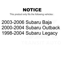Charger l&#39;image dans la galerie, Front Steering Tie Rod End &amp; Boot Kit For Subaru Outback Legacy Baja