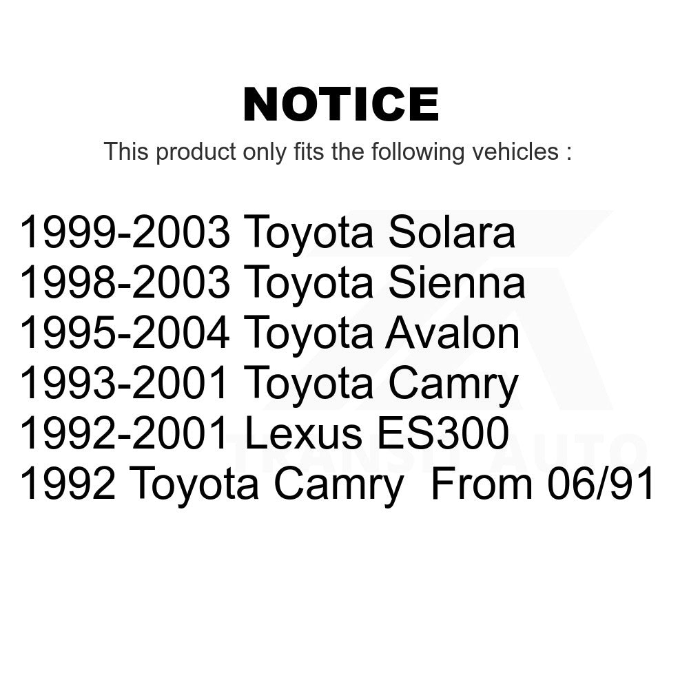 Front Tie Rod End & Boot Kit For Toyota Camry Avalon Sienna Lexus ES300 Solara