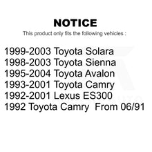 Charger l&#39;image dans la galerie, Front Tie Rod End &amp; Boot Kit For Toyota Camry Avalon Sienna Lexus ES300 Solara