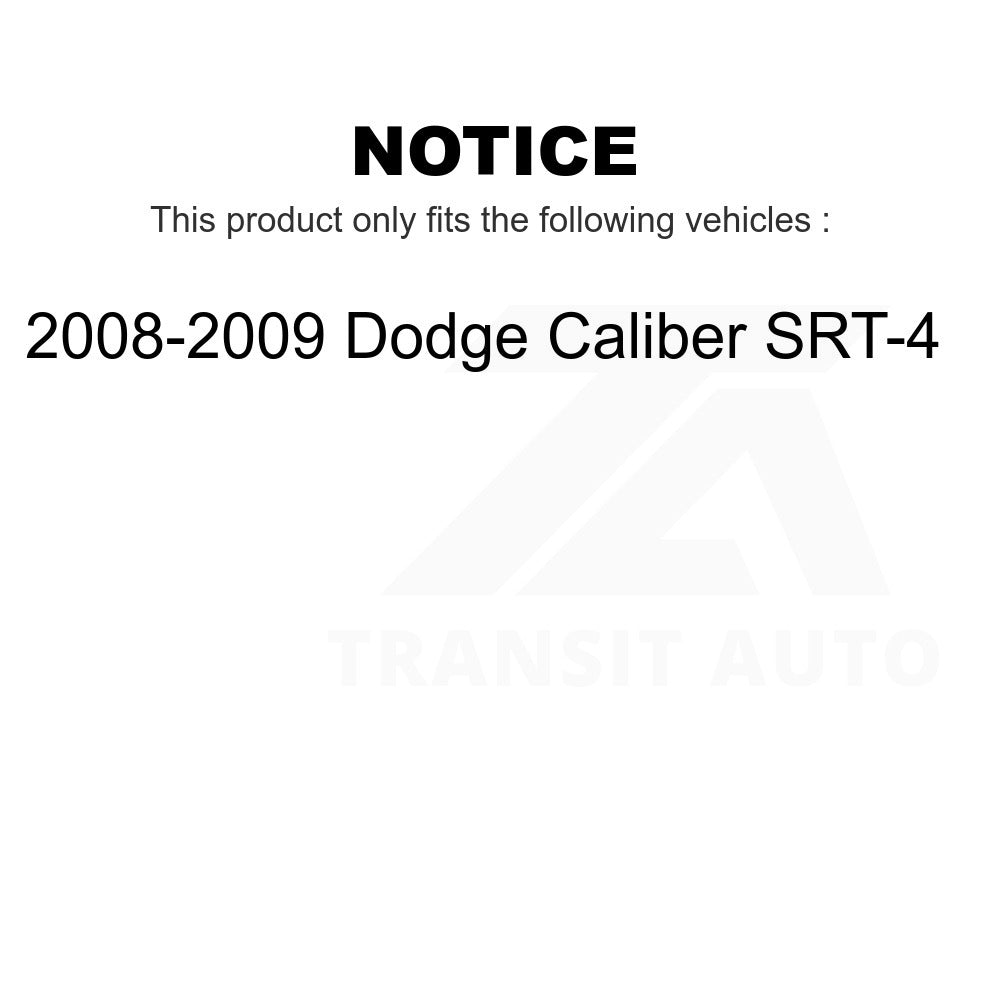 Front Rear Ceramic Brake Pads Kit For 2008-2009 Dodge Caliber SRT-4