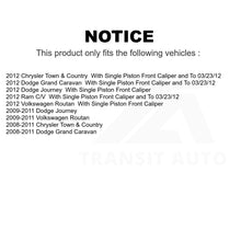 Charger l&#39;image dans la galerie, Front Rear Ceramic Brake Pad Kit For Dodge Grand Caravan Chrysler Town &amp; Country