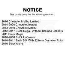 Charger l&#39;image dans la galerie, Front Rear Ceramic Brake Pad Kit For Chevrolet Malibu Buick Impala LaCrosse Saab