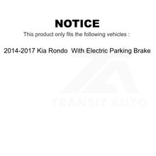 Charger l&#39;image dans la galerie, Front Rear Ceramic Brake Pad Kit For 14-17 Kia Rondo With Electric Parking