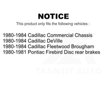 Charger l&#39;image dans la galerie, Front Rear Ceramic Brake Pad Kit For Cadillac DeVille Pontiac Firebird Fleetwood