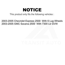 Charger l&#39;image dans la galerie, Front Rear Ceramic Brake Pad Kit For 2003-2005 Chevrolet Express 2500 GMC Savana