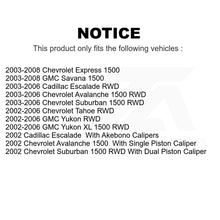 Charger l&#39;image dans la galerie, Front Rear Ceramic Brake Pad Kit For Chevrolet Tahoe GMC Suburban 1500 Avalanche