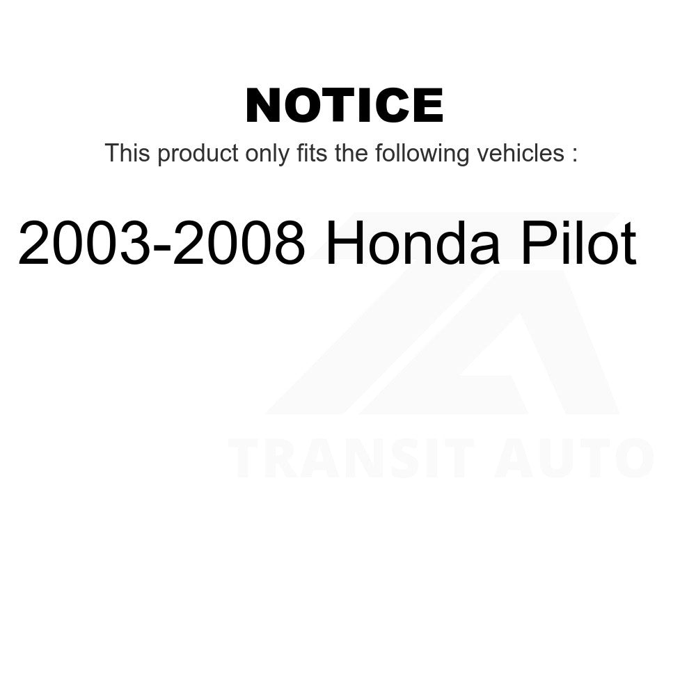 Front Rear Ceramic Brake Pads Kit For 2003-2008 Honda Pilot