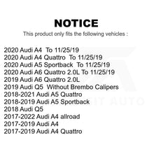 Charger l&#39;image dans la galerie, Front Rear Ceramic Brake Pads Kit For Audi Q5 A4 A5 Quattro A6 Sportback allroad