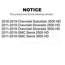 Charger l&#39;image dans la galerie, Front Rear Ceramic Brake Pad Kit For Chevrolet Silverado 2500 HD GMC Sierra 3500