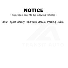 Charger l&#39;image dans la galerie, Front Rear Ceramic Brake Pad Kit For 2022 Toyota Camry With Manual Parking
