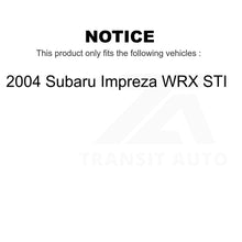 Load image into Gallery viewer, Front Rear Ceramic Brake Pads And Drum Shoes Kit For 2004 Subaru Impreza WRX STI