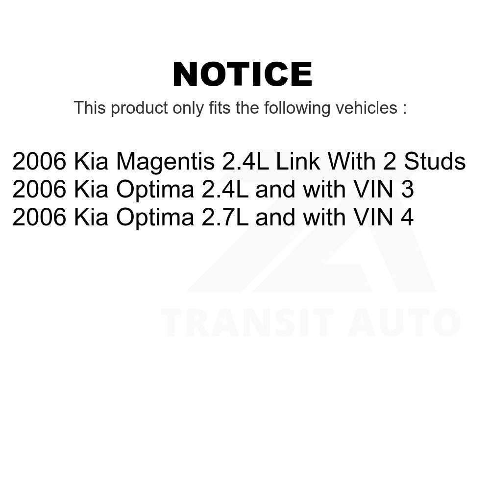 Front Suspension Control Arm And Ball Joint Bar Link Kit For Kia Optima Magentis