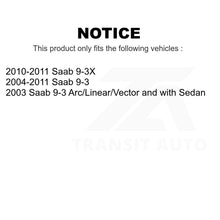 Charger l&#39;image dans la galerie, Front Suspension Control Arm And Ball Joint Assembly Link Kit For Saab 9-3 9-3X