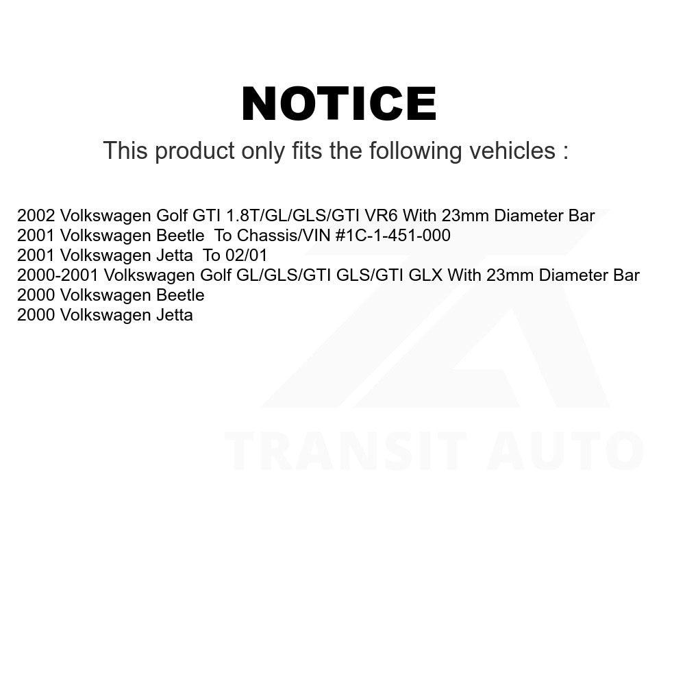 Front Suspension Control Arm And Ball Joint Link Kit For Volkswagen Jetta Beetle