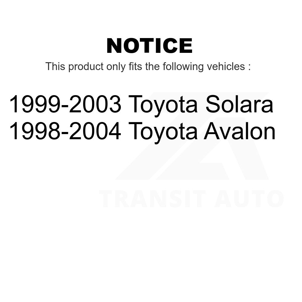 Bras de commande de Suspension avant et Kit de liaison à rotule pour Toyota Avalon Solara 