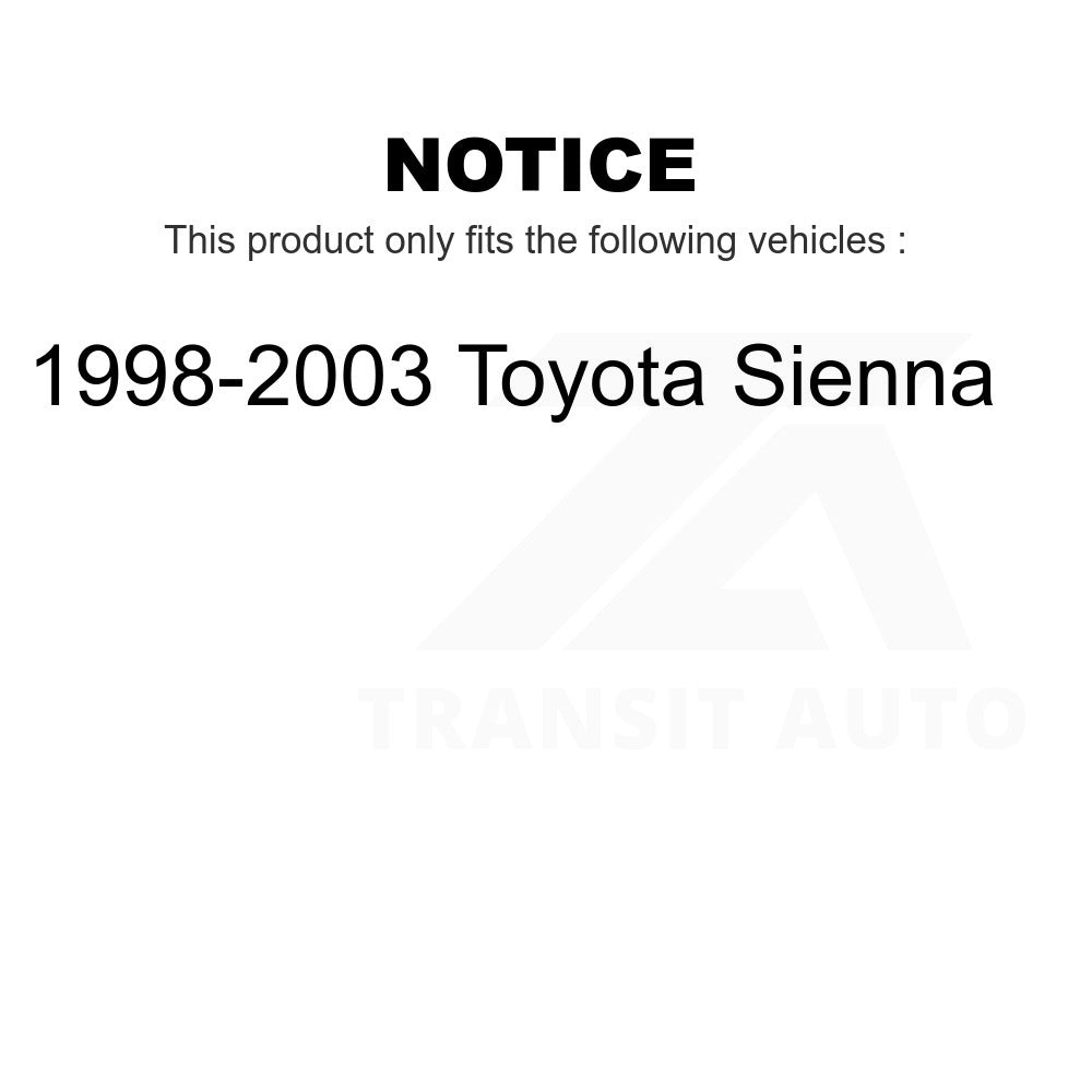 Kit de bras de commande de Suspension avant et de liaison à rotule, pour Toyota Sienna 1998 – 2003 