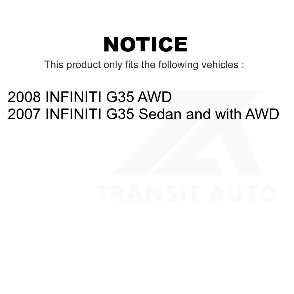 Front Suspension Control Arm And Ball Joint Assembly Link Kit For INFINITI G35