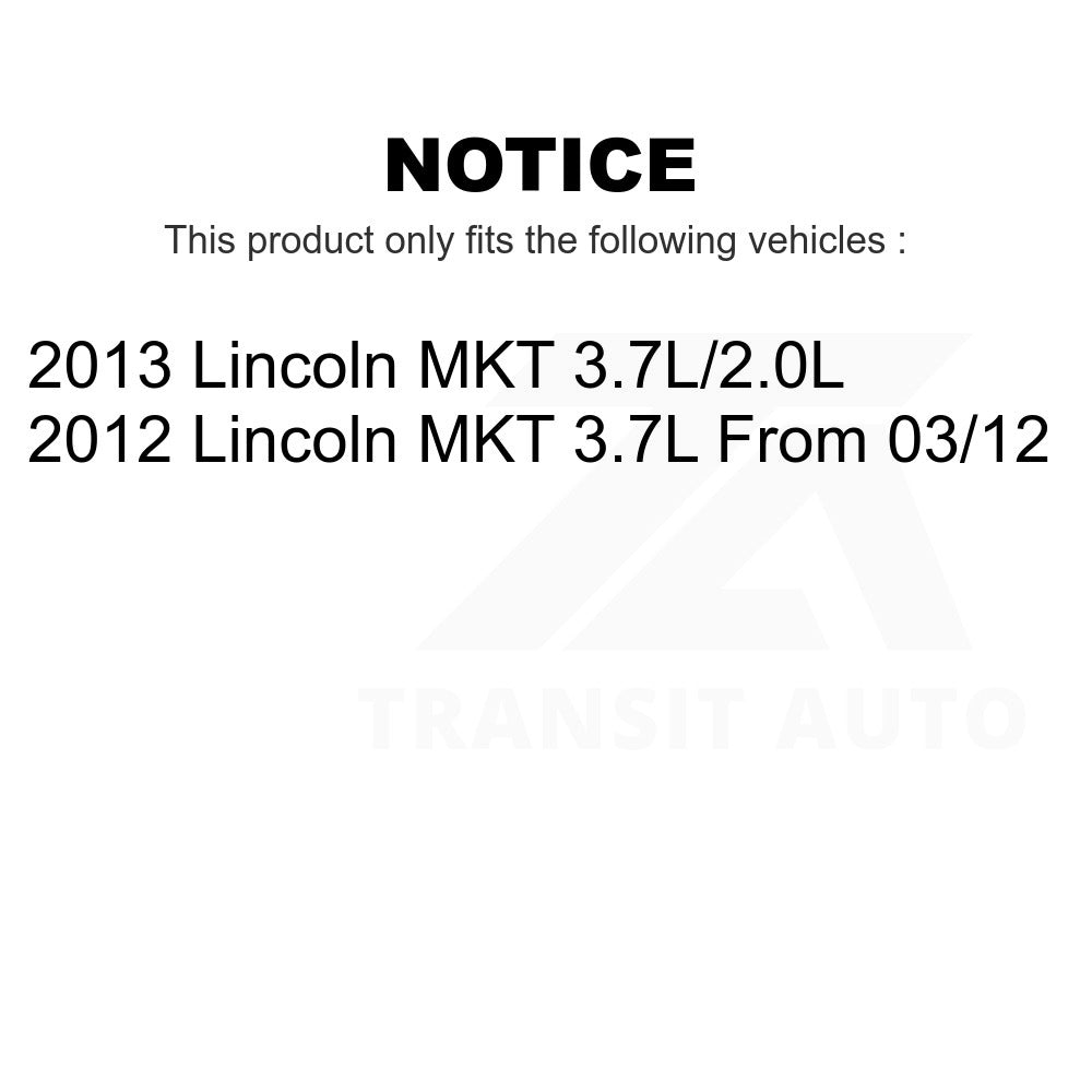 Front Control Arm Ball Joint Assembly Tie Rod End Link Kit (8Pc) For Lincoln MKT