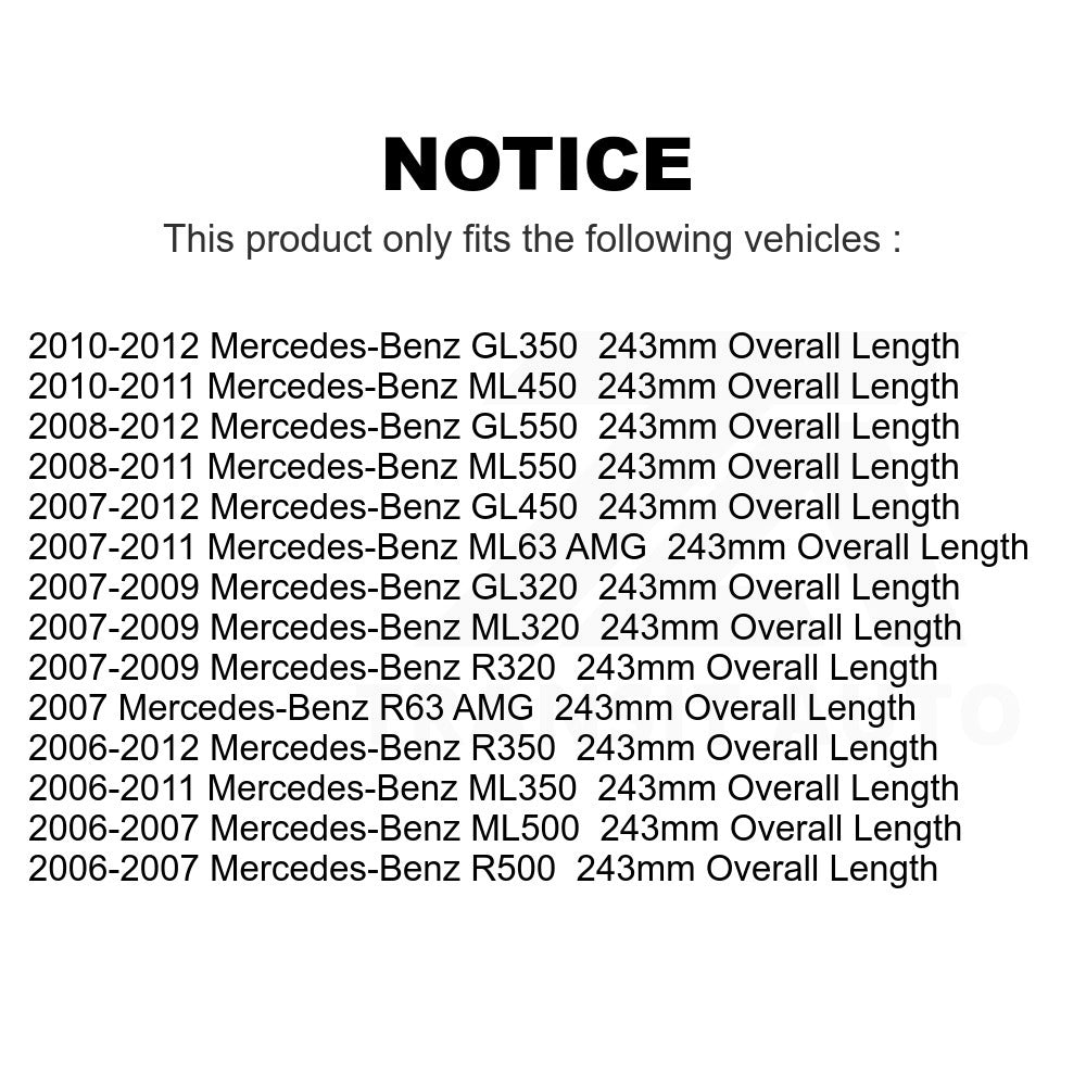 Front Suspension Bar Link Pair For Mercedes-Benz ML350 GL450 R350 GL550 ML500