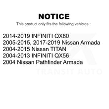 Charger l&#39;image dans la galerie, Front Suspension Bar Link Pair For Nissan Titan Armada Infiniti QX80 QX56 TITAN