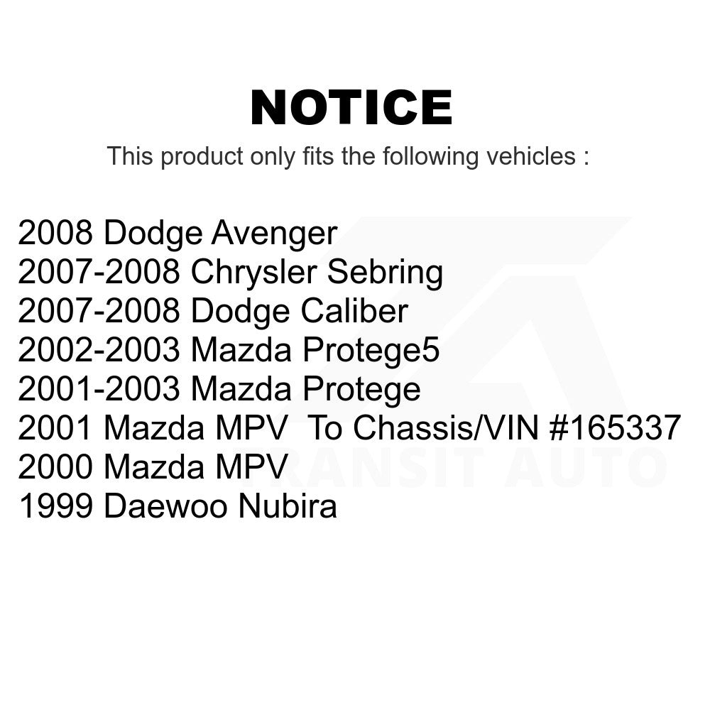 Front Suspension Bar Link Pair For Dodge Caliber Chrysler Sebring Mazda Avenger