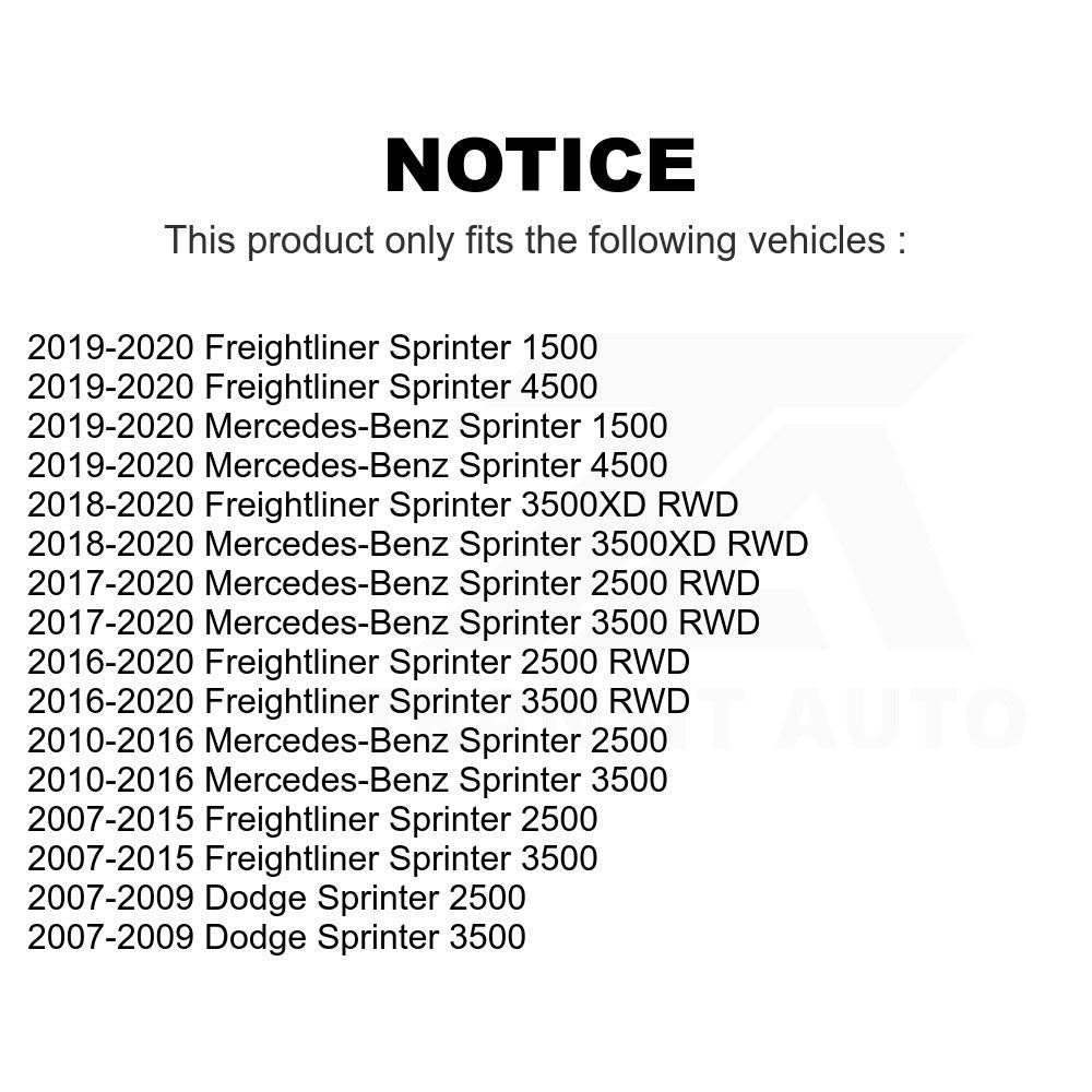 Front Suspension Bar Link Kit For Sprinter 2500 Mercedes-Benz 3500 Freightliner