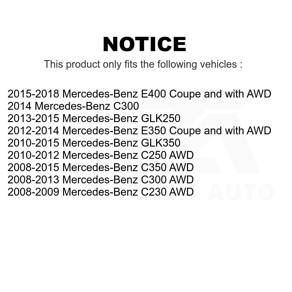 Front Suspension Bar Link Kit For Mercedes-Benz C300 E350 GLK350 E400 C250 C350