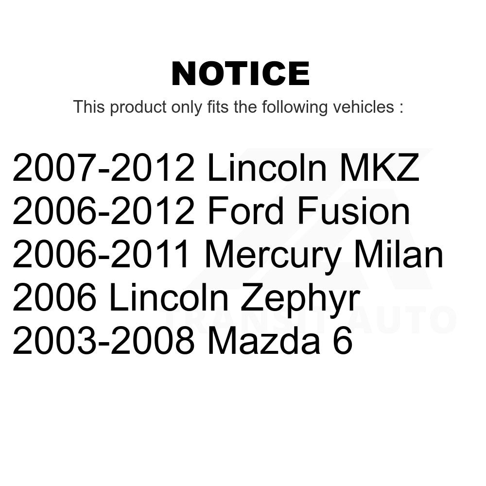 Rear Suspension Sway Bar Link Pair For Ford Fusion Mazda 6 Lincoln MKZ Mercury