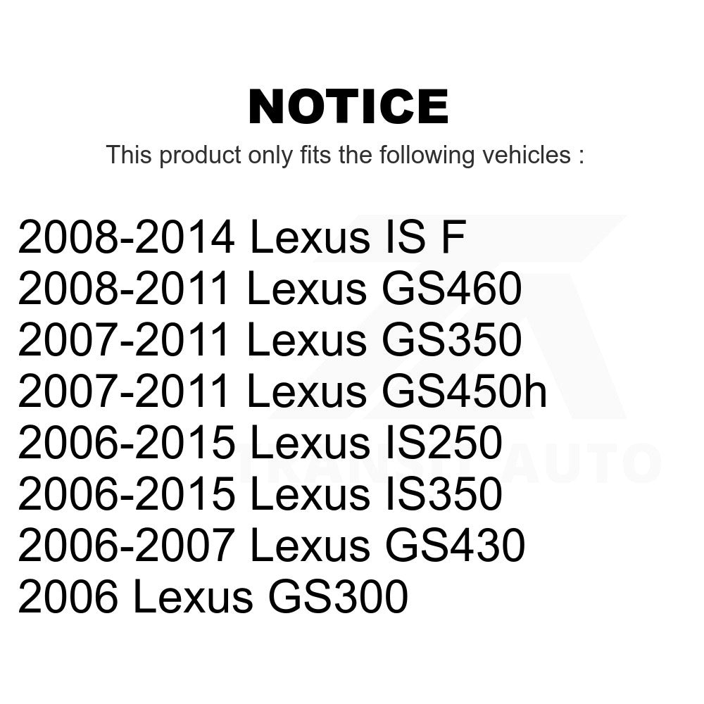 Rear Suspension Sway Bar Link Pair For Lexus IS250 IS350 GS350 GS300 GS430 IS F