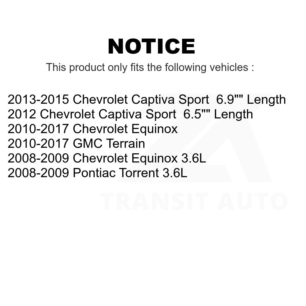 Rear Suspension Sway Bar Link Pair For Chevrolet Equinox GMC Terrain Captiva