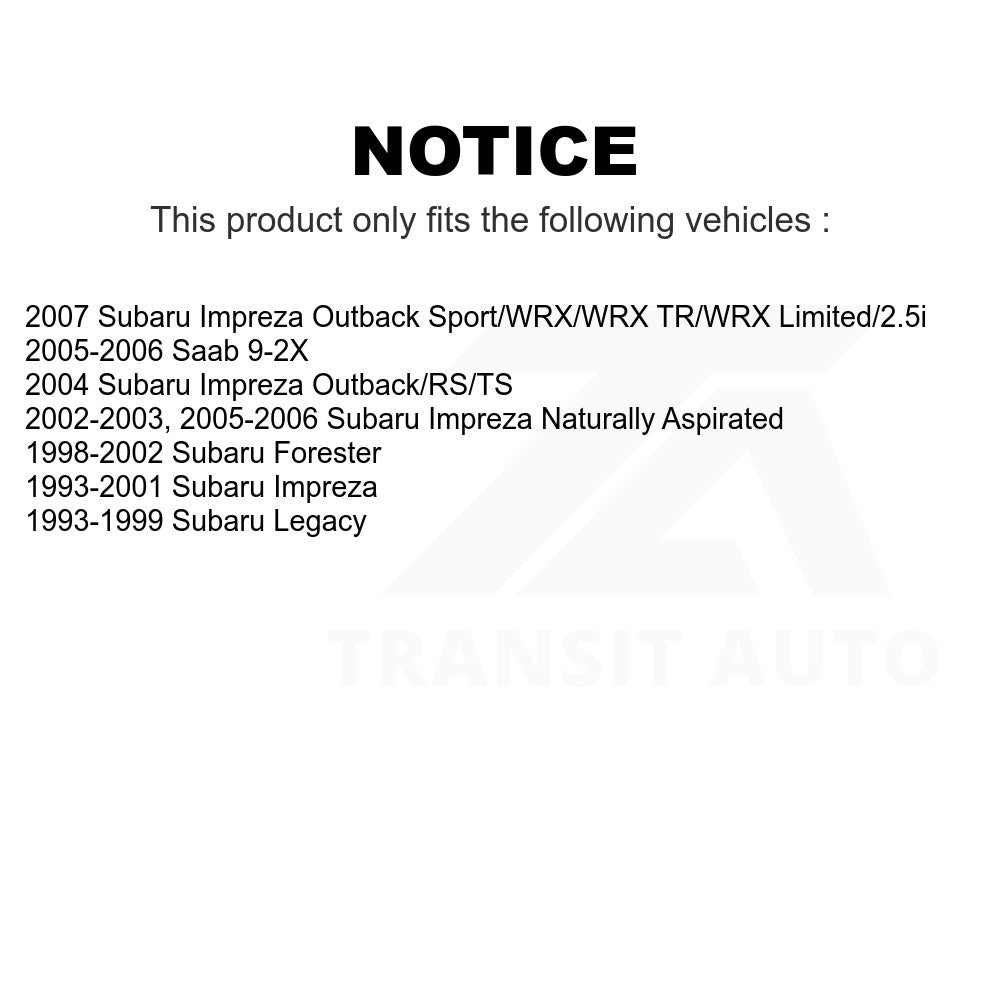 Rear Suspension Sway Bar Link Pair For Subaru Impreza Legacy Forester Saab 9-2X