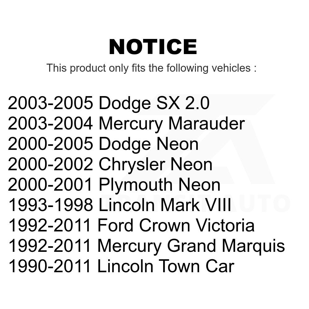 Rear Suspension Sway Bar Link Pair For Mercury Grand Marquis Ford Crown Victoria