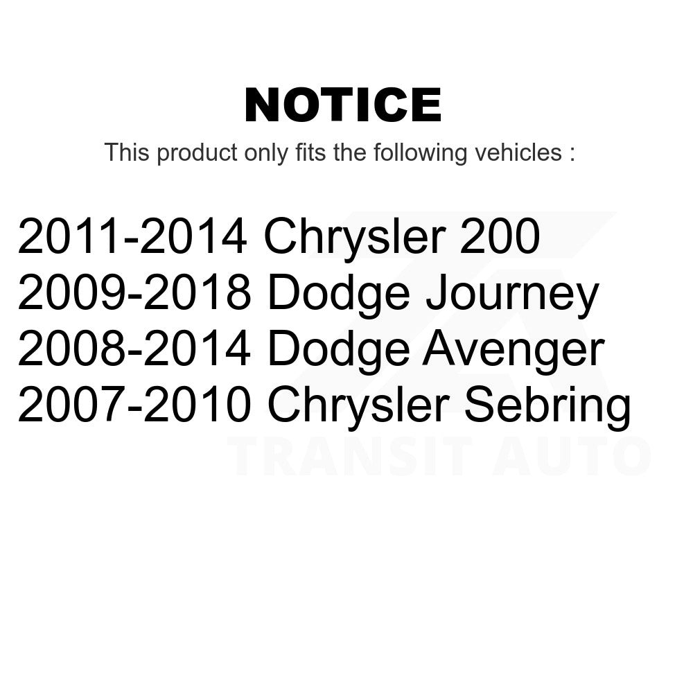 Front Suspension Ball Joints Pair For Dodge Journey Chrysler Avenger 200 Sebring