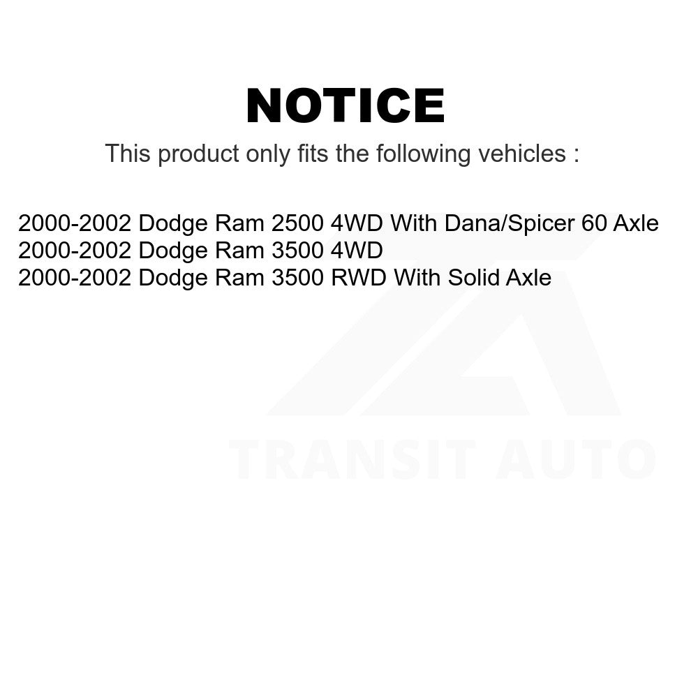 Front Suspension Ball Joints Pair For 2000-2002 Dodge Ram 2500 3500