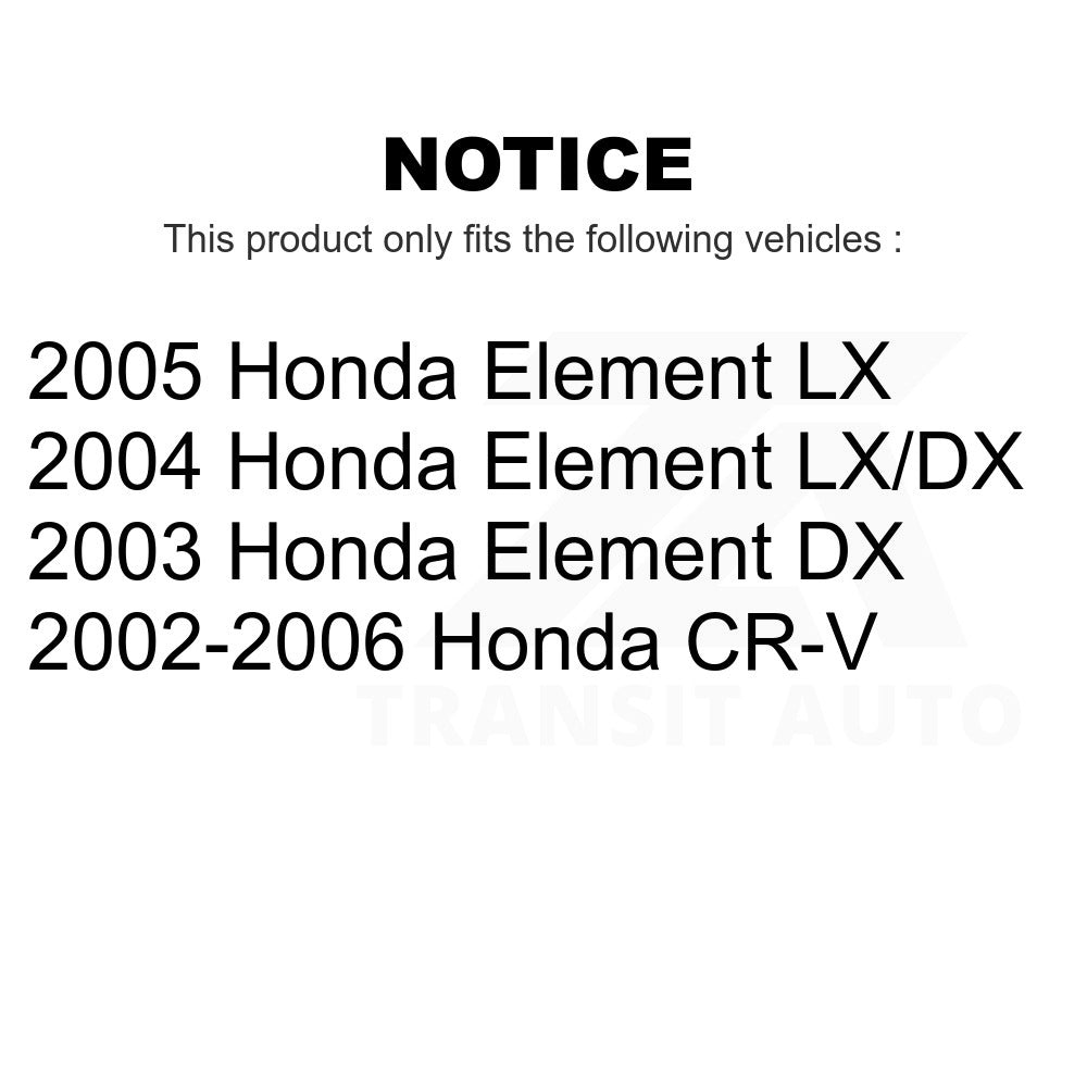 Front Suspension Ball Joints Pair For Honda CR-V Element