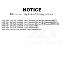 Charger l&#39;image dans la galerie, Front Suspension Control Arm And Ball Joint Assembly Kit For Volvo S40 V50 C70