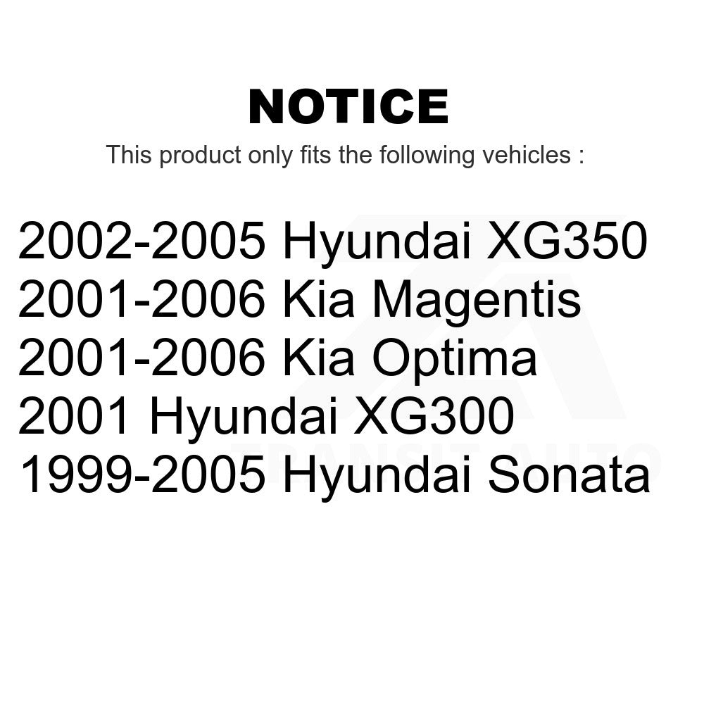 Front Suspension Control Arm Ball Joint Kit For Hyundai Sonata Kia Optima XG350