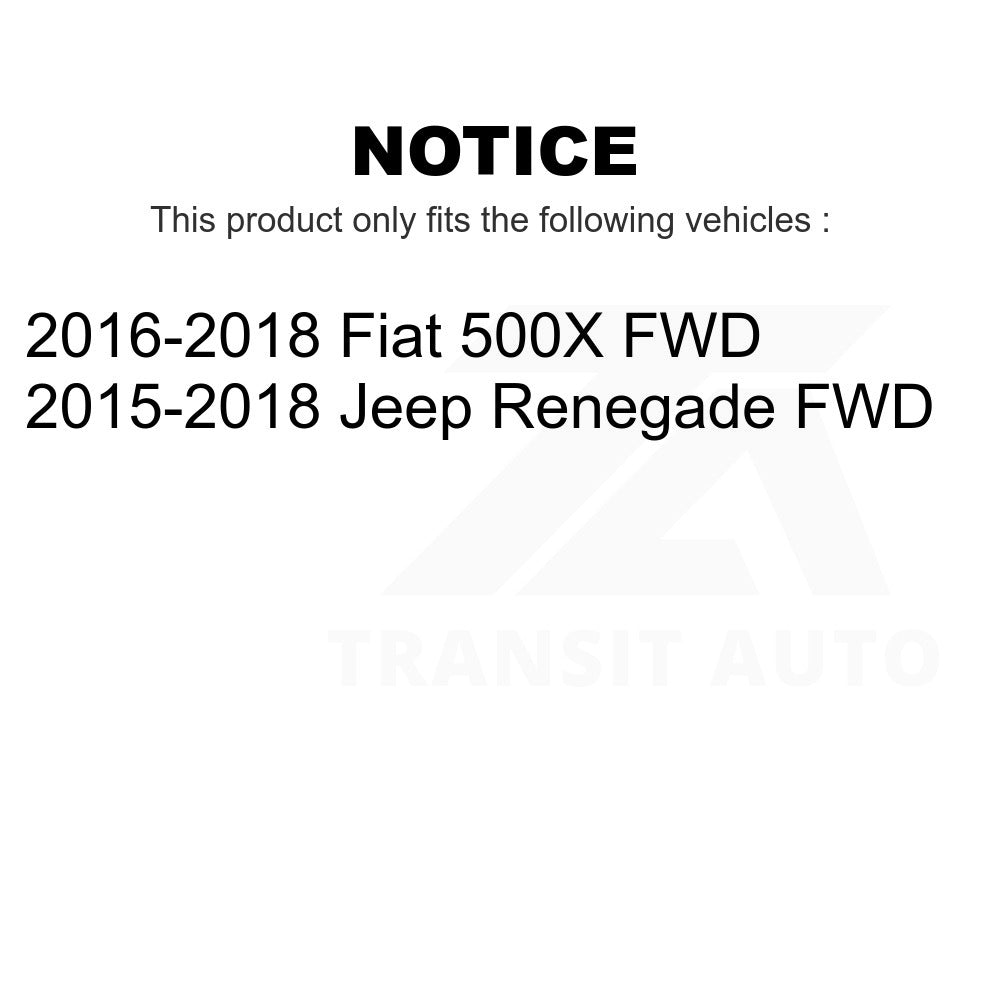 Rear Suspension Stabilizer Bar Link Pair For Jeep Renegade Fiat 500X FWD