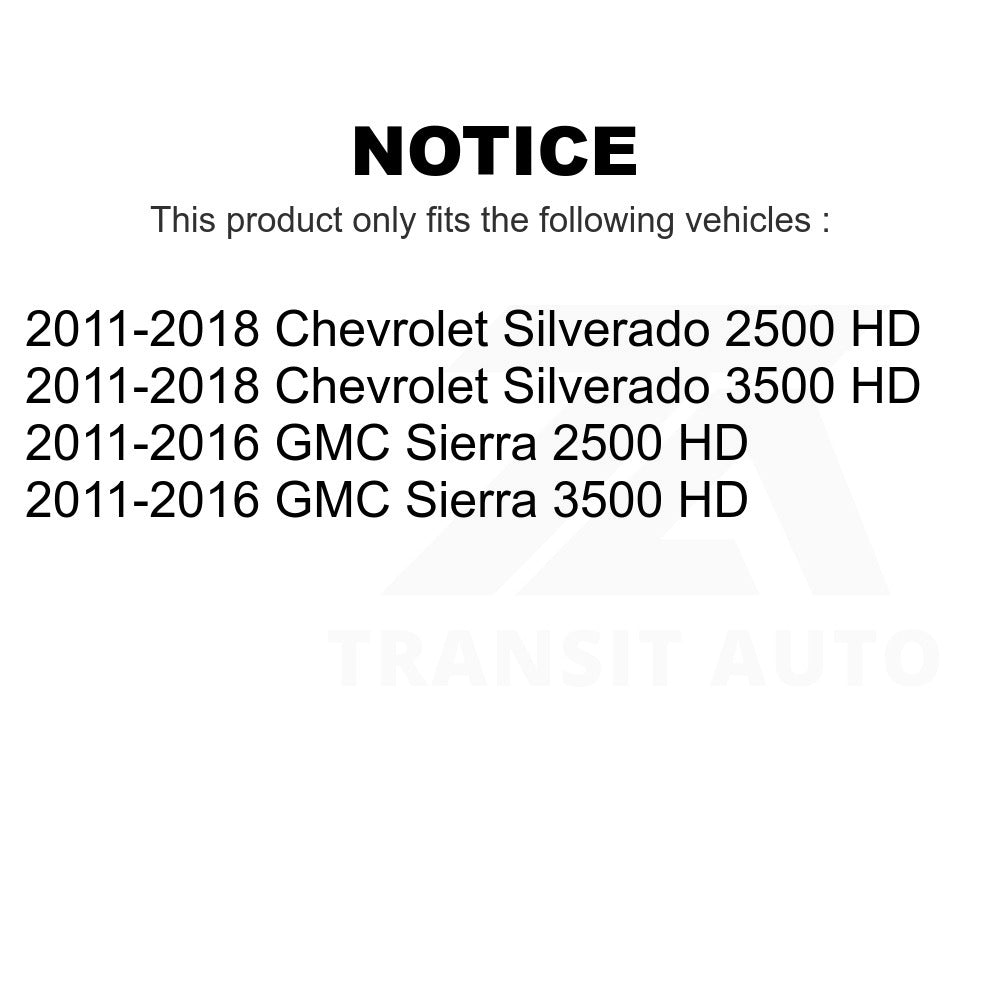 Front Control Arm & Ball Joint Tie Rod End Link Kit For Chevrolet Silverado 2500