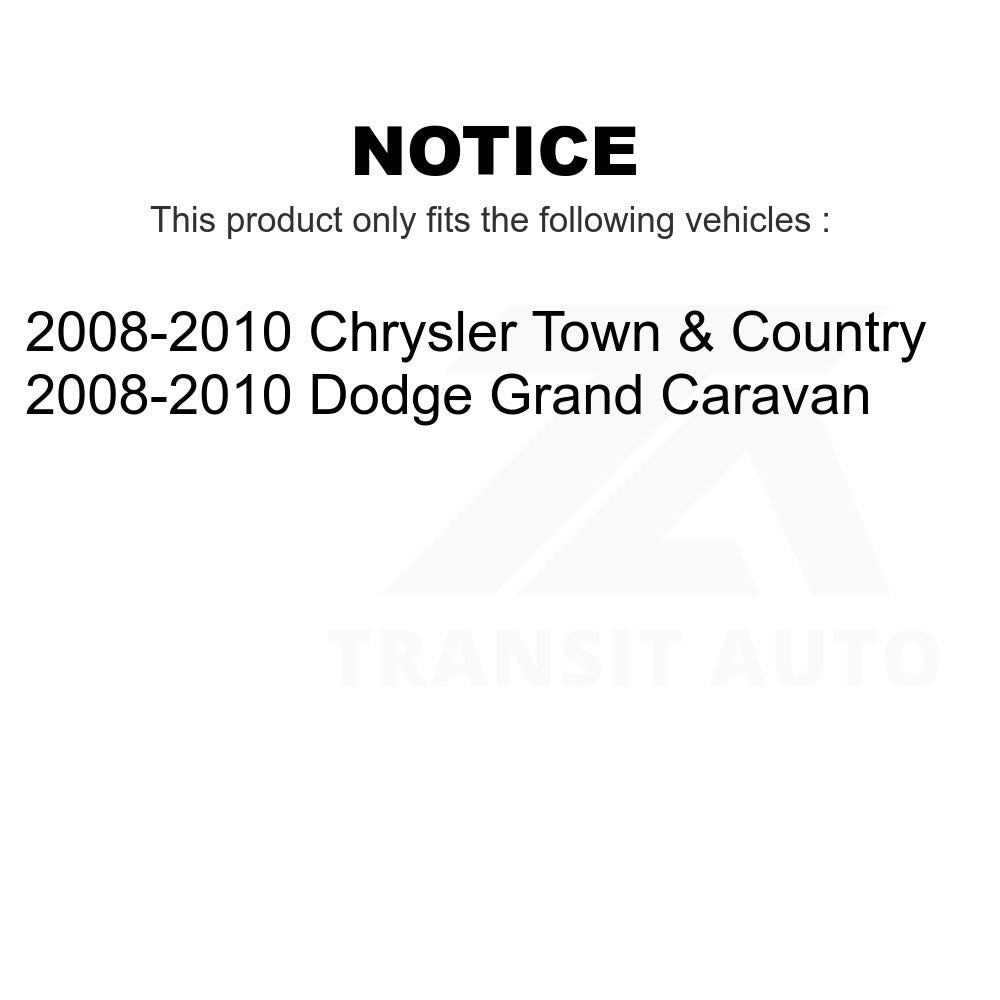 Front Tie Rod End Kit For 2008-2010 Chrysler Town & Country Dodge Grand Caravan