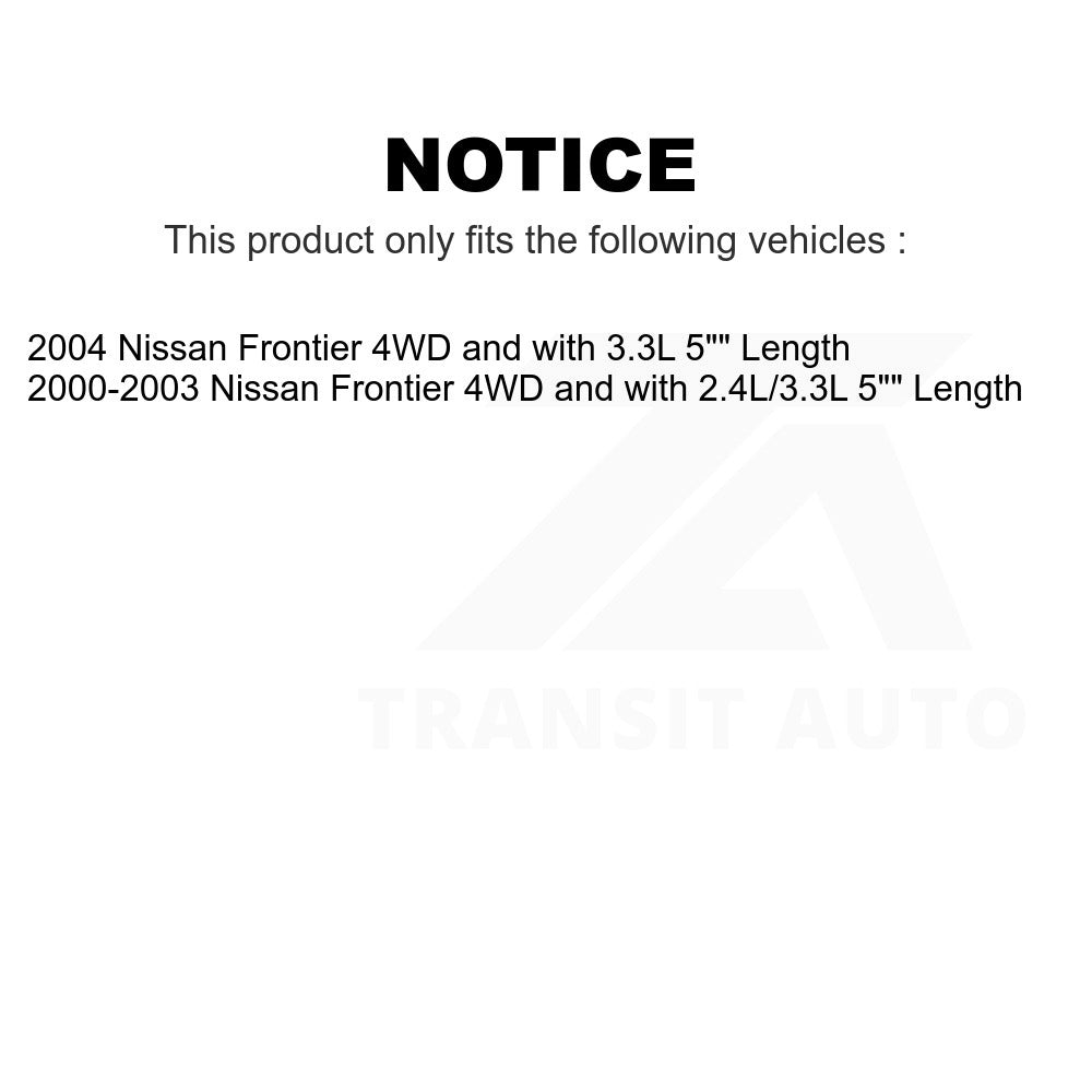 Front Rear Suspension Stabilizer Bar Link Kit For Nissan Frontier 5" Length