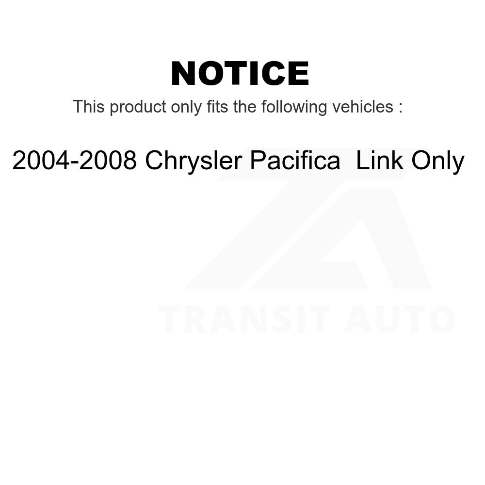 Front Rear Suspension Bar Link Kit For 2004-2008 Chrysler Pacifica Only