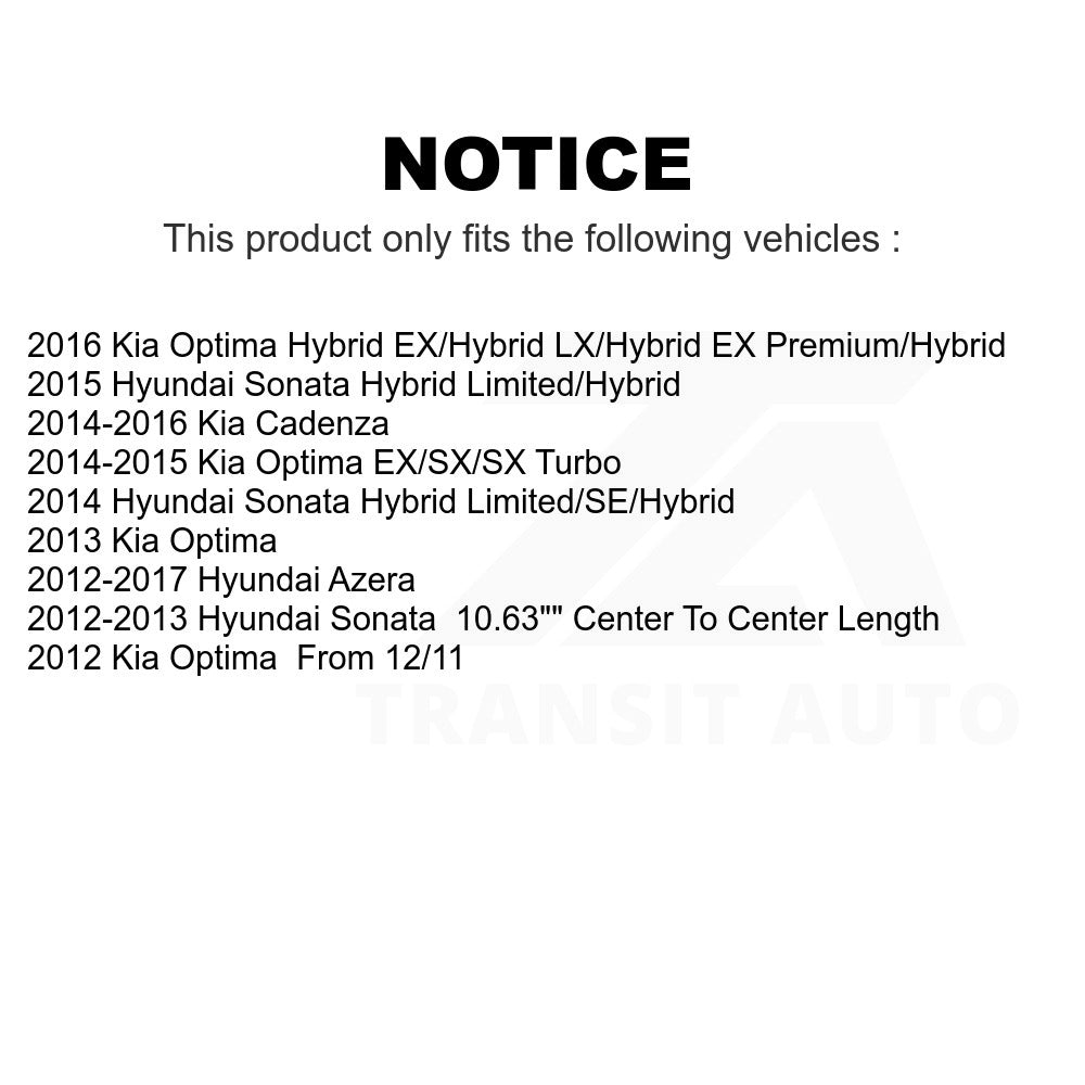 Front Rear Suspension Bar Link Kit For Hyundai Sonata Kia Optima Azera Cadenza