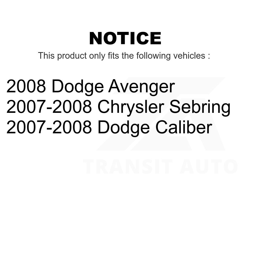 Front Rear Suspension Bar Link Kit For Dodge Caliber Chrysler Sebring Avenger