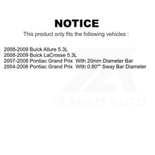 Load image into Gallery viewer, Front Rear Suspension Bar Link Kit For Pontiac Grand Prix Buick LaCrosse Allure