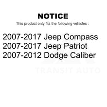 Charger l&#39;image dans la galerie, Rear Suspension Trailing Arm Bushing Pair For Jeep Patriot Compass Dodge Caliber