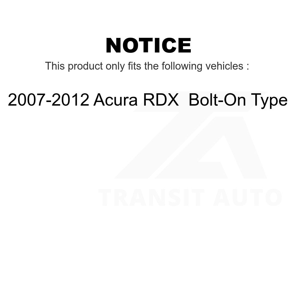 Front Suspension Ball Joint Tie Rod End Kit For 2007-2012 Acura RDX Bolt-On Type